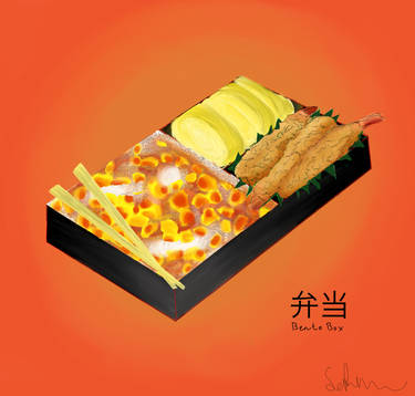 Fried Tofu Bento Lunch by RivaAnime on DeviantArt