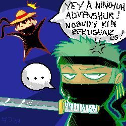 NINJA ZORO AND LUFFY ADVENSHUR