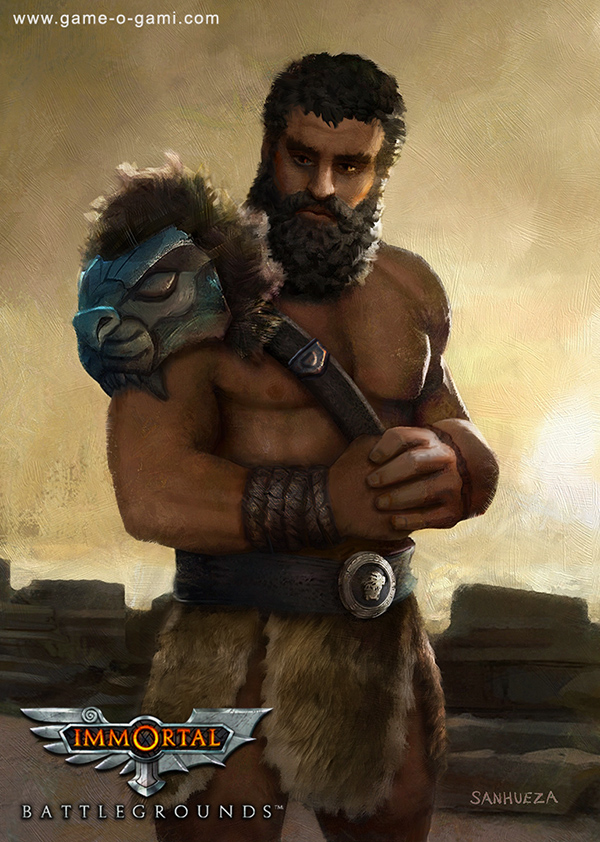 Immortal Battlegrounds - Hercules - card game art