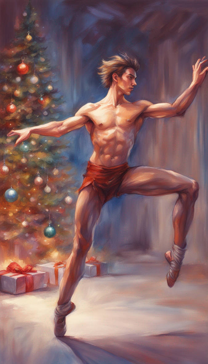 Male Ballet Dancer's at Christmas.