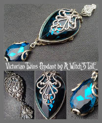 Victorian Twins Pendant by A Witch's Tale