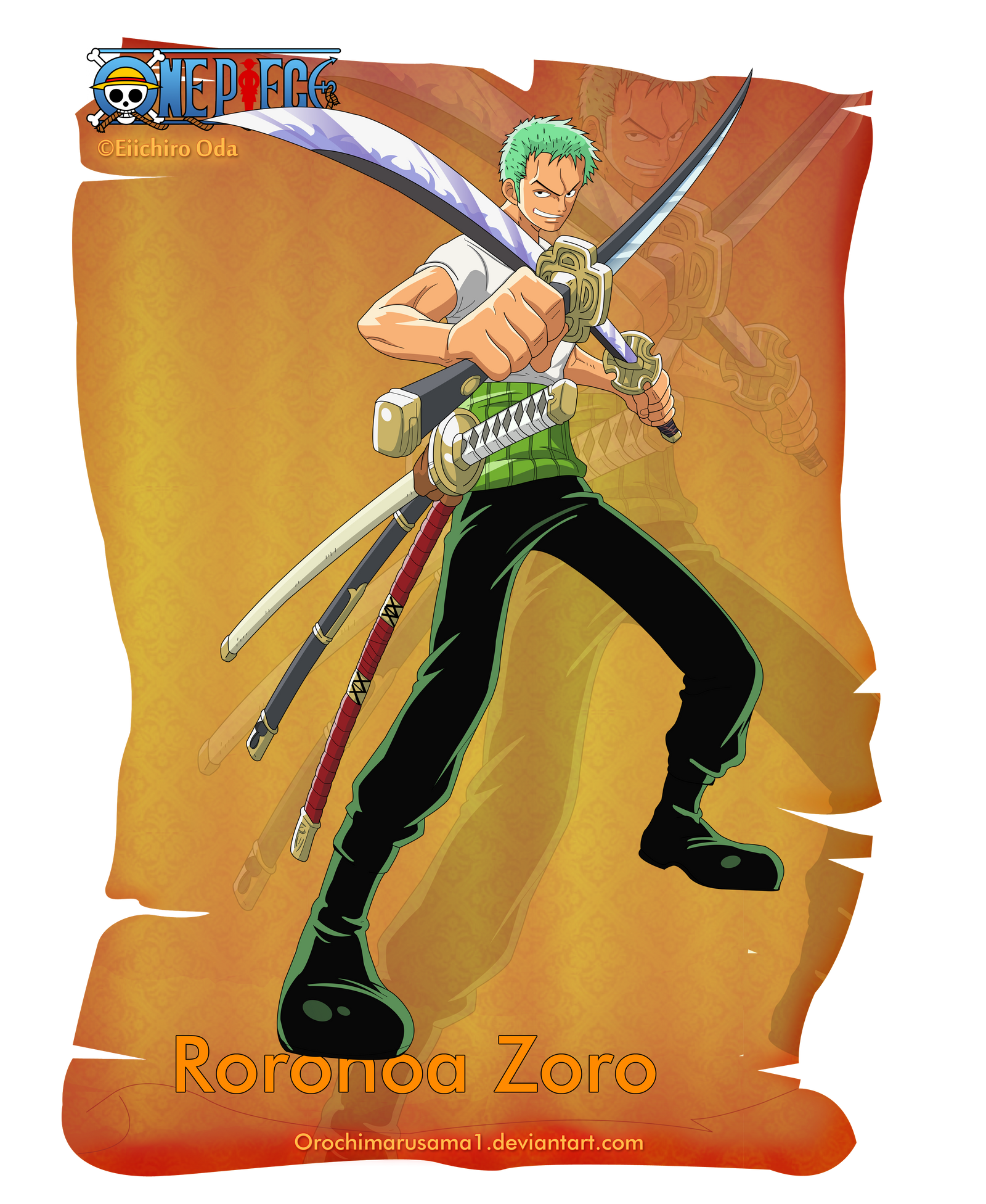 One Piece Roronoa Zoro by shadows111 on DeviantArt