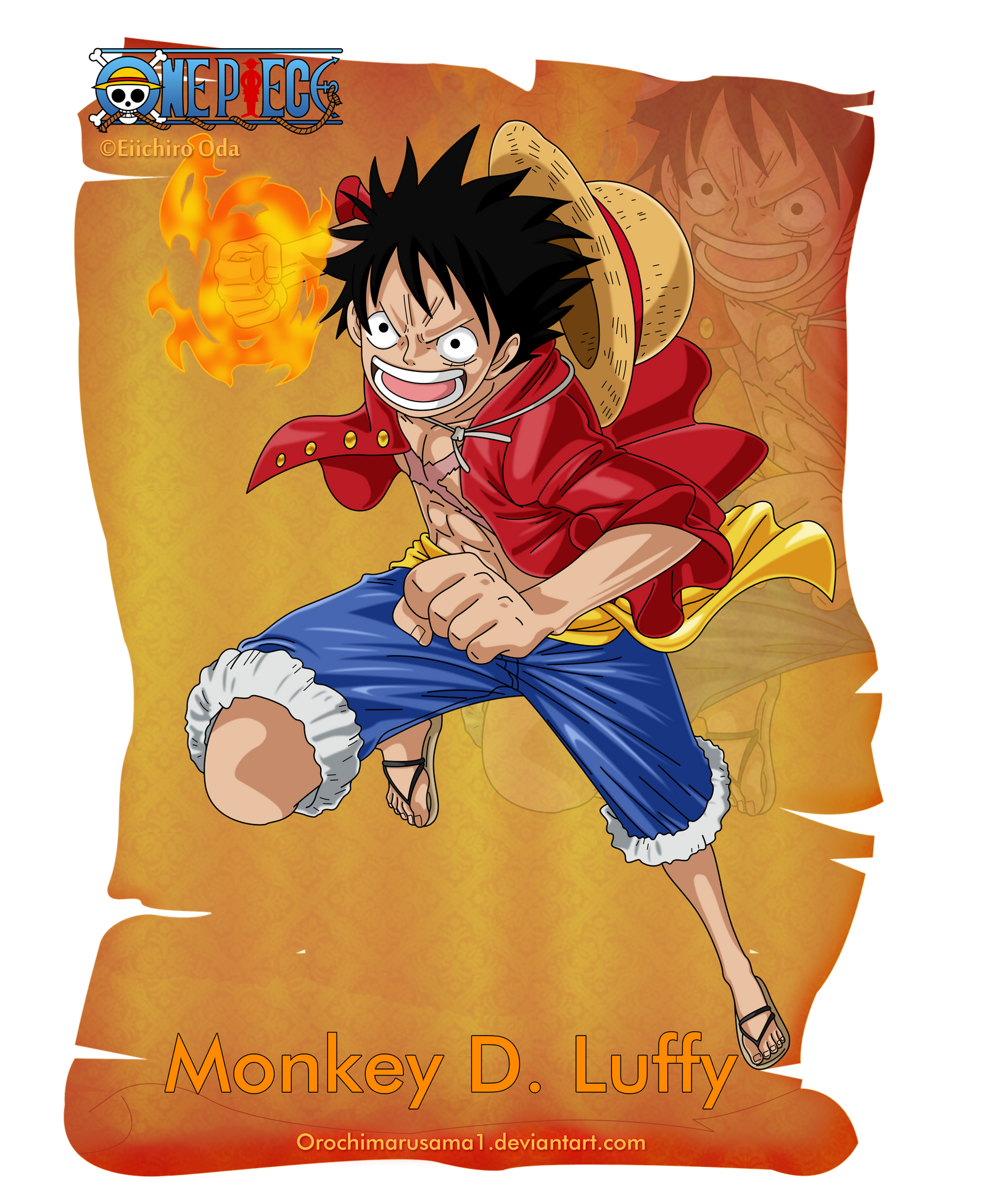 Luffy  ONE PIECE by Dragon--anime on DeviantArt