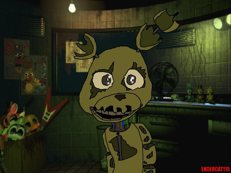 Chidi Spring Trap Chibi SpringTrap by Endercat115 on DeviantArt