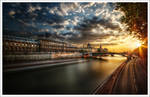 Paris:The barge and the bridge by Graphylight