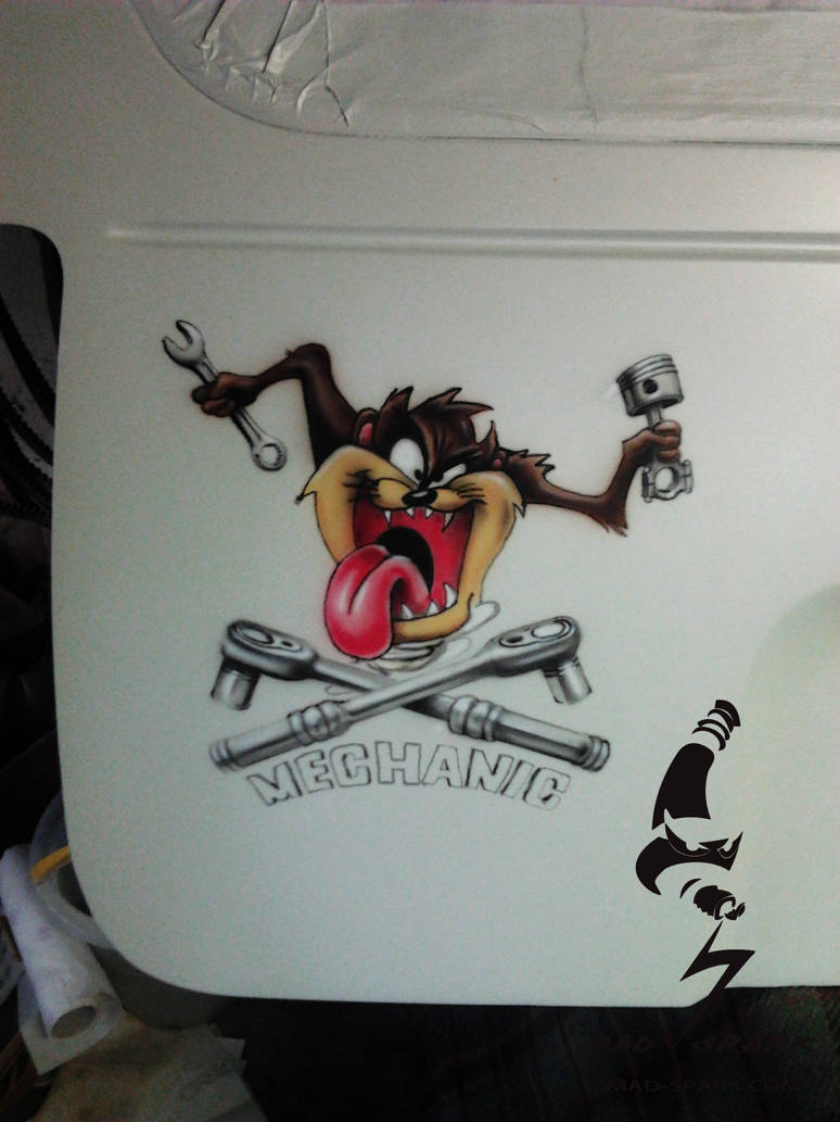 Taz by madsparkairbrush on DeviantArt