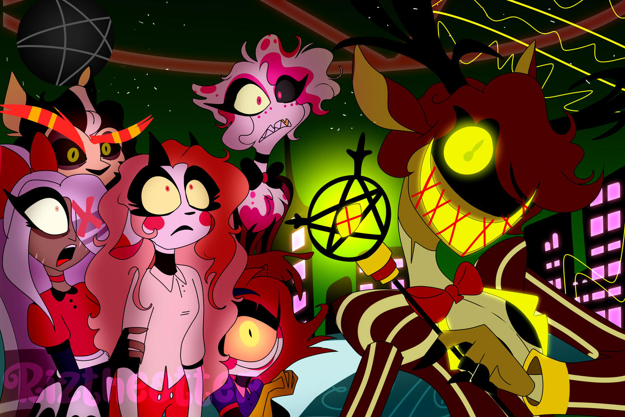 Hazbin Hotel pilot redraw(with my designs) by Rizzelayuwu on DeviantArt
