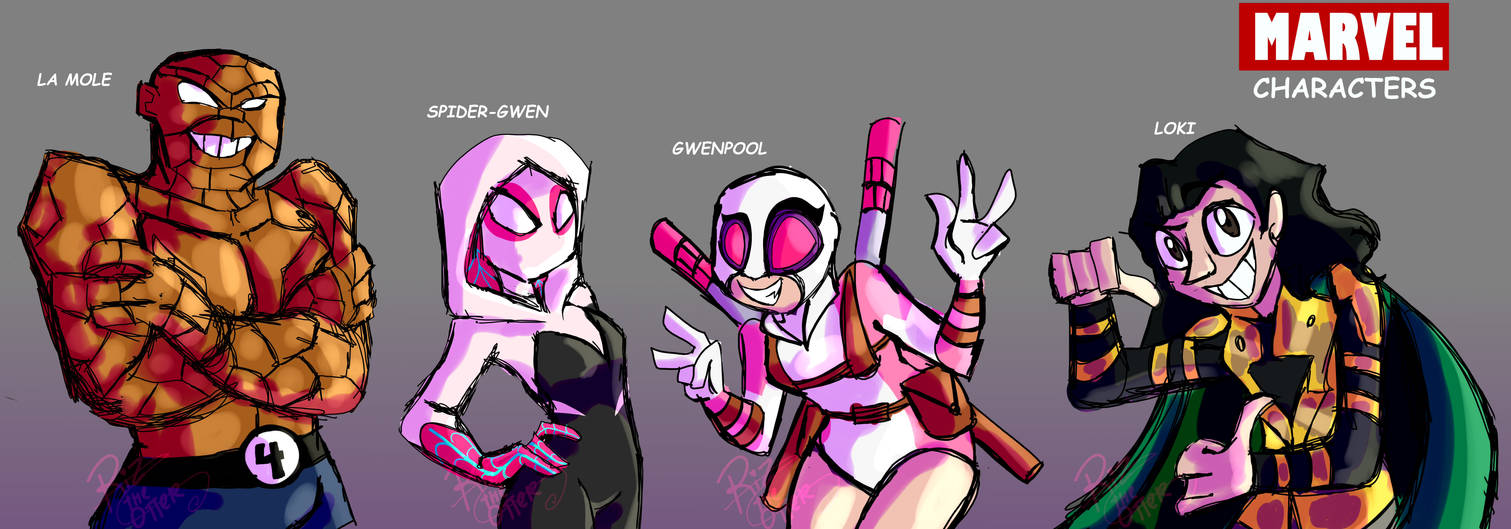 Random Marvel Things Some Random Marvel characters by Rizquizophrenia on DeviantArt