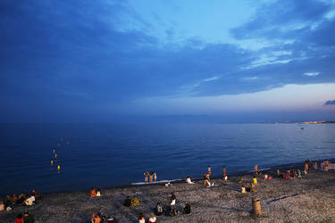 Beach in Nice by AKrukowska