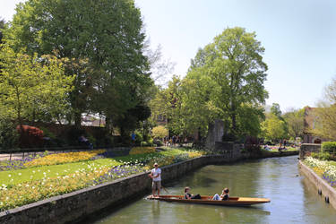 Canterbury on the River Great Stour by AKrukowska