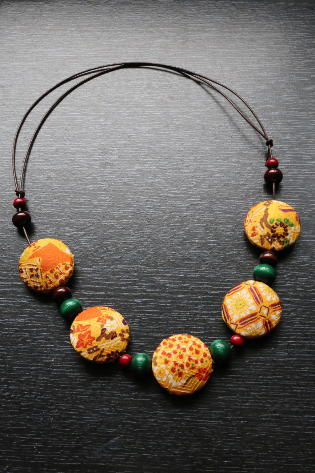 Kimono Fabric Necklace by AKrukowska