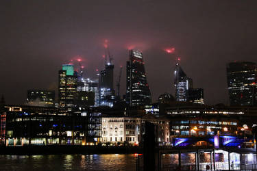 Foggy Night in London by AKrukowska