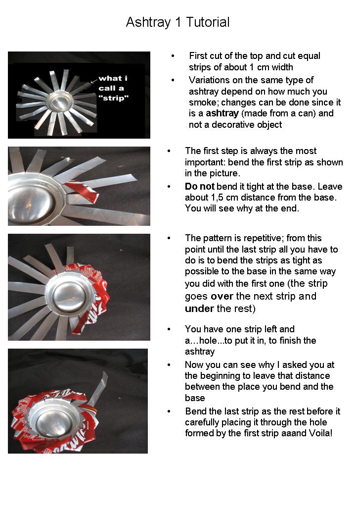 Ashtray tutorial