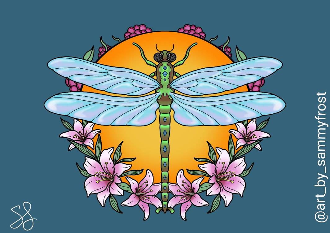 Dragonfly by ArtBySammyFrost on DeviantArt