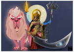 The Goddess Durga by Chiragdraws
