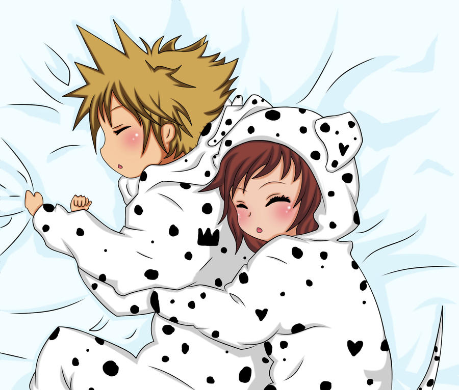 Sora and Kairi- Nap time