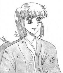 A Woman in a Kimono