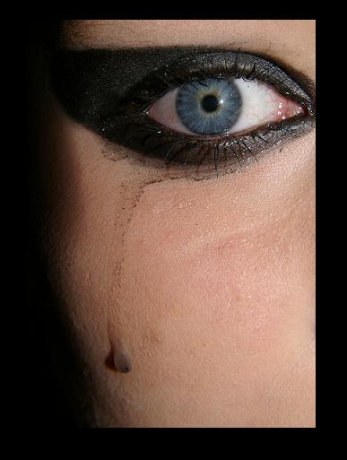 black tear.