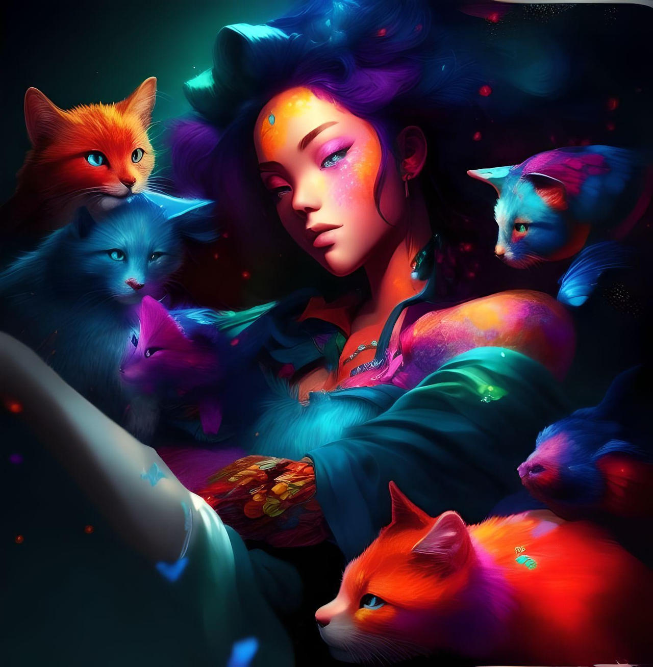 Clowder Drawing Colorful Clowder by Philosop-HER on DeviantArt