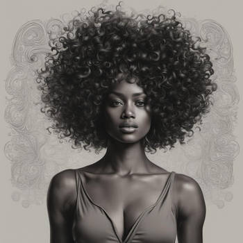 Black Woman With Curly Hair