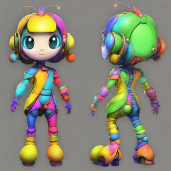 Colorful And Vibrant. Glow Worm Turnaround