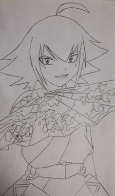 Beyblade Metal Fusion- Ryutaro Lineart