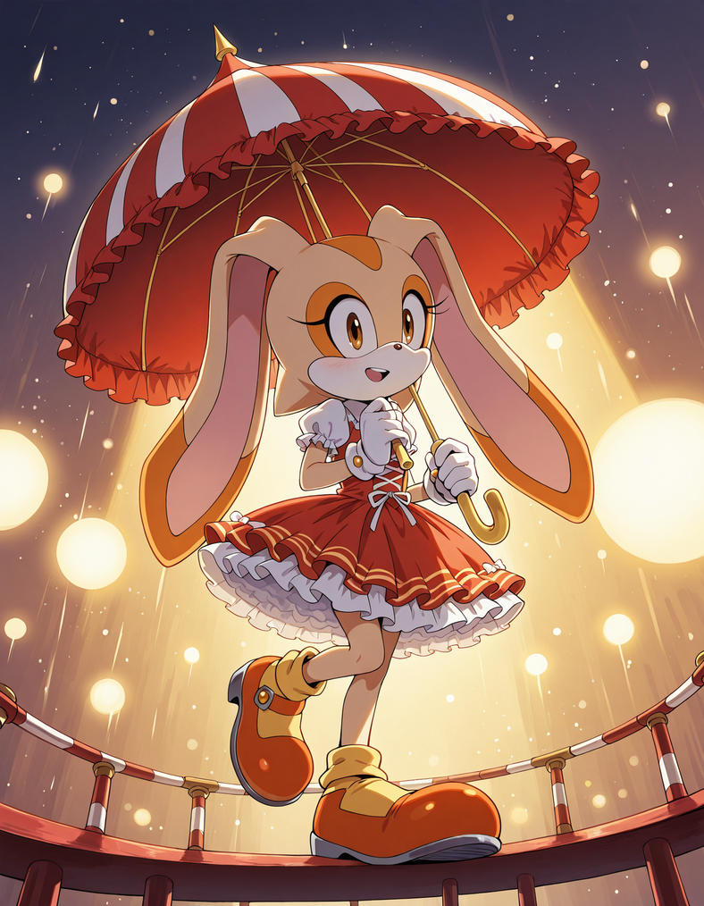 Cream Rabbit Ballet Deviantart Cream the rabbit at the circus. by mechtail74 on DeviantArt