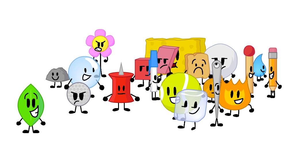 Bfdi Animation Character BFDI Entire Cast by neosuperanimationxd on DeviantArt