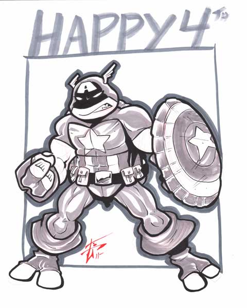 Captain Mutant American Turtle