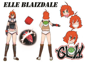 Elle character sheet colored