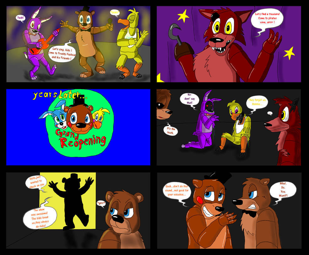 1 Комикс про ФНАФ Фредди