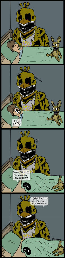 Mini FNaF Comic: Under the blanket