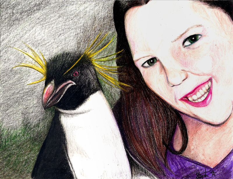 February - Sis and Penguin