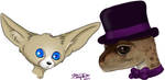 The Blue Eyed Fox and the Dapper Gecko