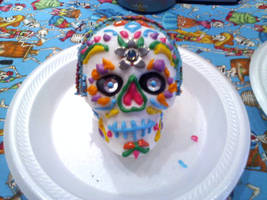 My first REAL sugar skull!