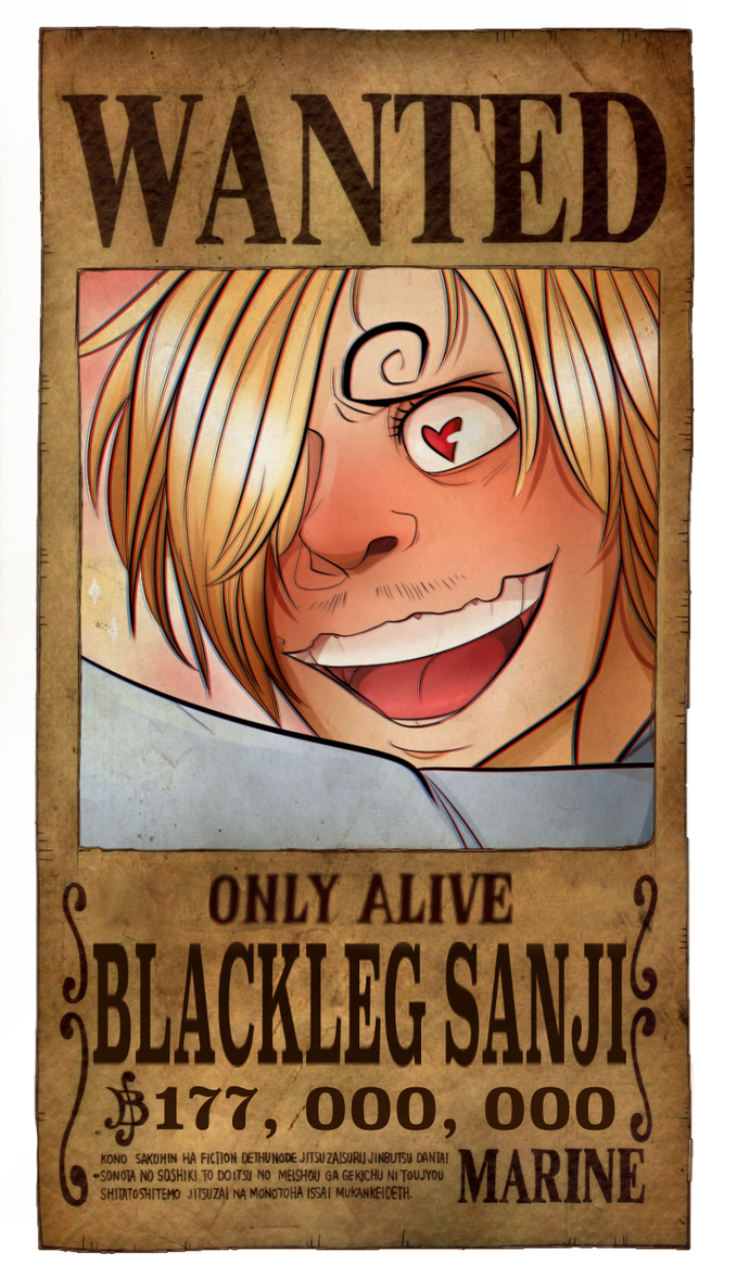 Sanji Wanted Poster By Planarshift On Deviantart Sanji Wanted Poster By Planarshift On Deviantart