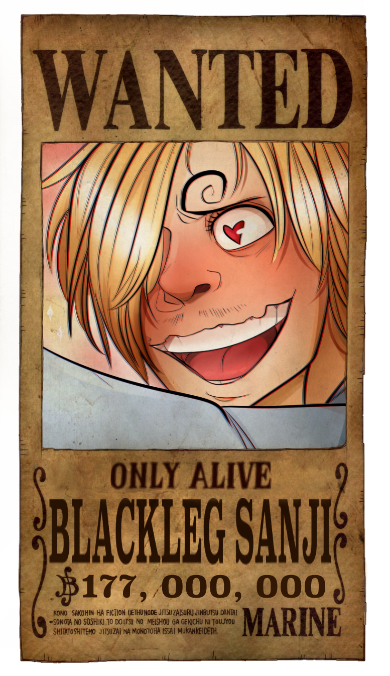Sanji Wanted Poster By Planarshift On Deviantart Sanji Wanted Poster By Planarshift On Deviantart