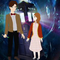 Doctor Who - the Eleventh doctor and Amy child