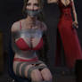 Aerith in distress captured by Scarlet