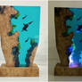 Scuba diving resin art, resin diorama, paperweight