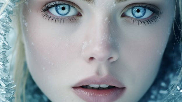 Close-up Icelandic woman