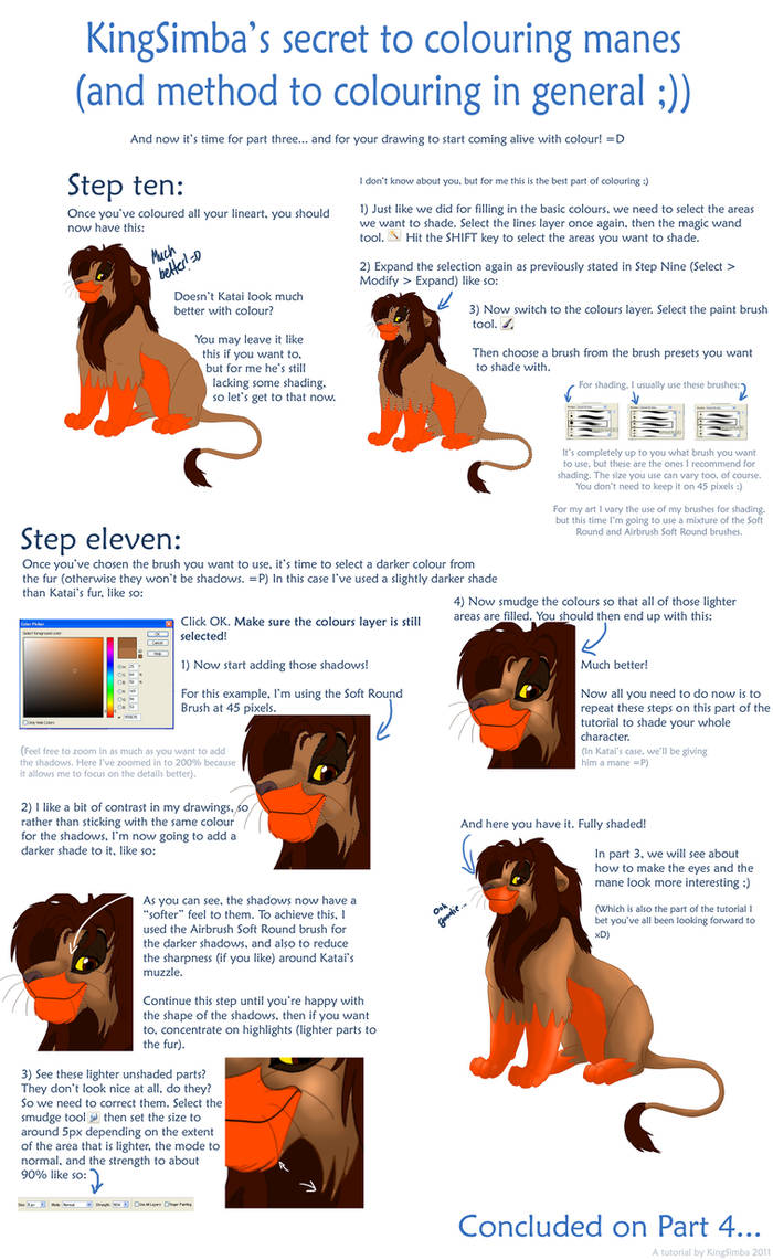 Colouring Tutorial Part 3 By Kingsimba On Deviantart Colouring Tutorial Part 3 By Kingsimba On Deviantart
