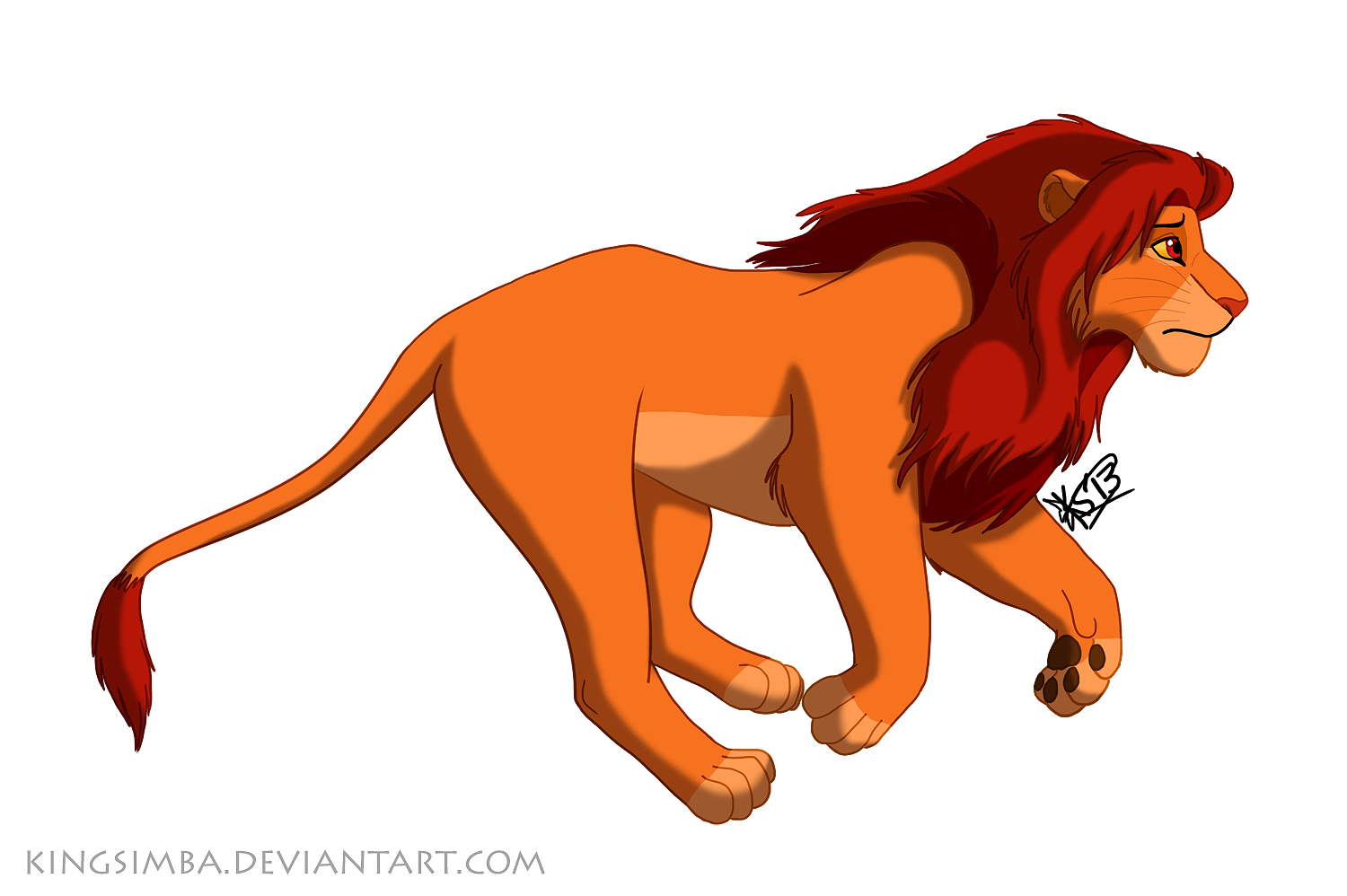 Simba Running by KingSimba on DeviantArt