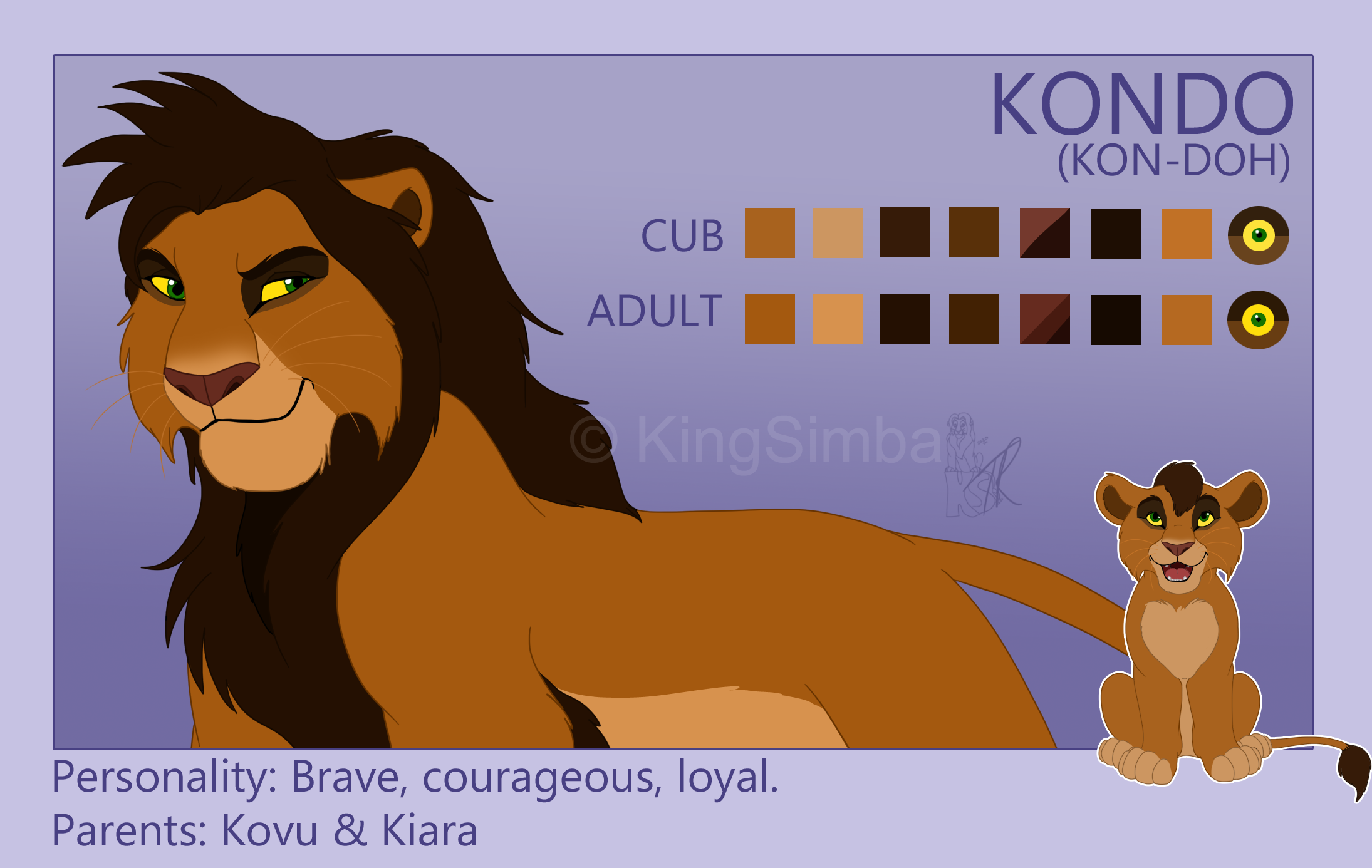 Kondo Rando Kondo (Ref Sheet) by KingSimba on DeviantArt