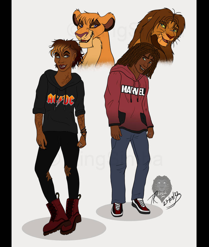 Human! Kopa + Vitani (Full Bodies) by KingSimba on DeviantArt