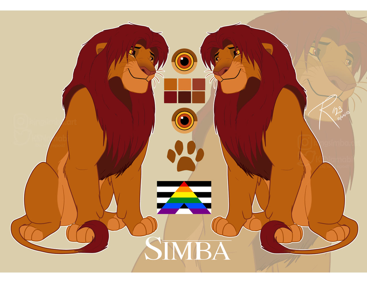 Simba (Character Reference) by KingSimba on DeviantArt