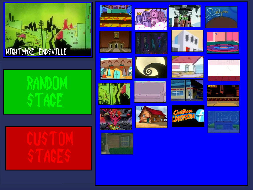 Cartoon Fighters Deviantart Roster Cartoon Fighters Stage Roster by SuperMaster10 on DeviantArt