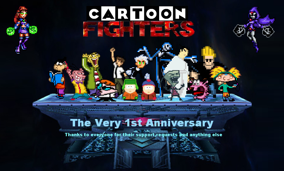 Cartoon Fighters Deviantart Roster Cartoon Fighters 1st Anniversary by SuperMaster10 on DeviantArt