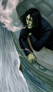 Snape smoking