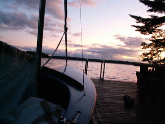 Sunset From Sailboat